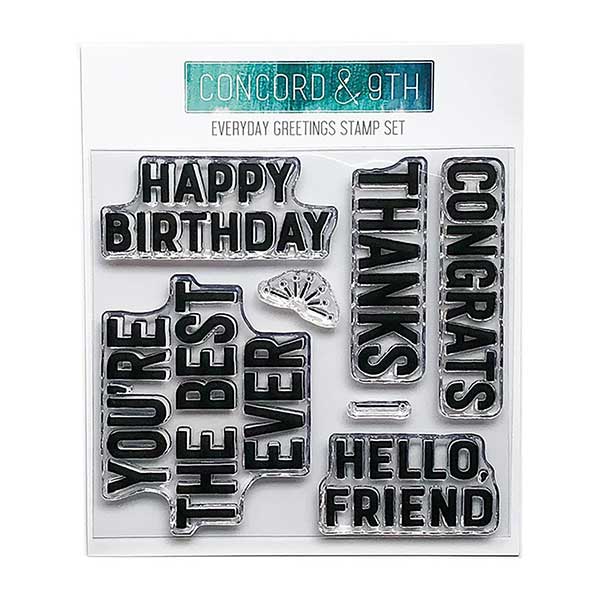 Concord &amp; 9th Everyday Greetings Stamp Set