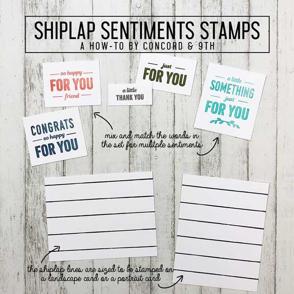 Concord &amp; 9th Shiplap Sentiments Set