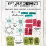 Concord & 9th Very Merry Sentiments Stamp Set