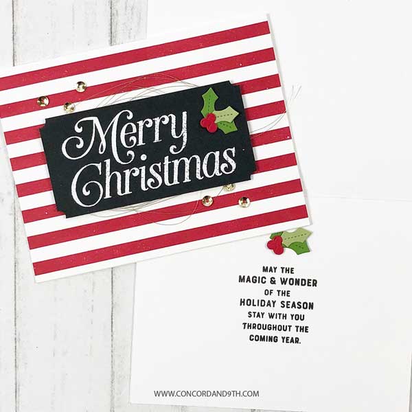 Concord &amp; 9th Very Merry Sentiments Stamp Set