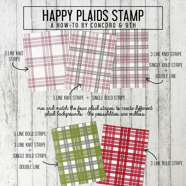 Concord &amp; 9th Happy Plaids Stamp Set