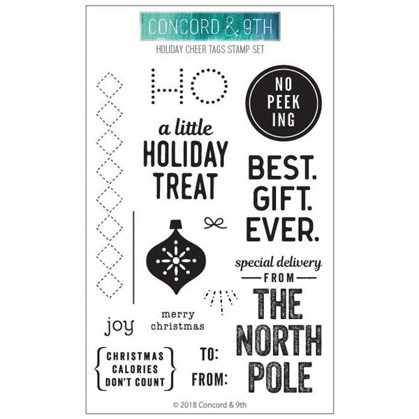 Concord &amp; 9th Holiday Cheer Tags Stamp Set