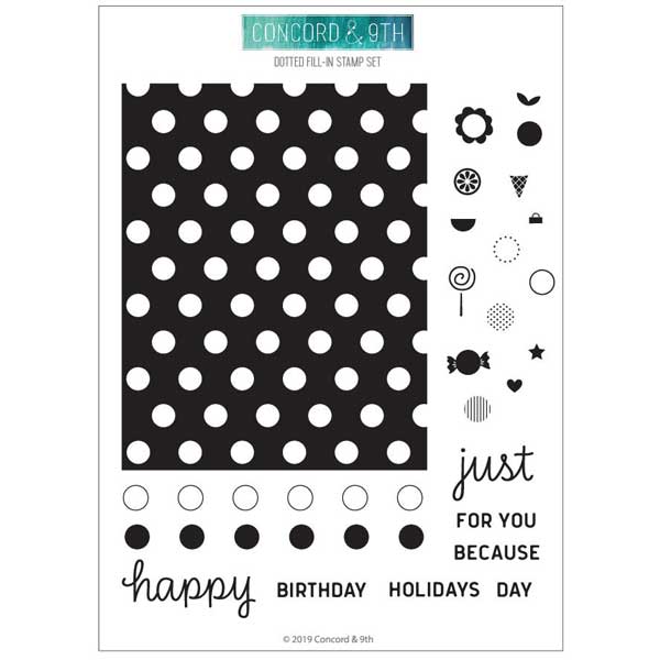 Concord &amp; 9th Dotted Fill-In Stamp Set