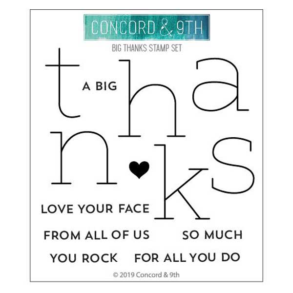 Concord &amp; 9th Big Thanks Stamp Set