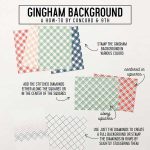 Concord & 9th Gingham Background Stamp Set