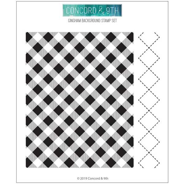 Concord &amp; 9th Gingham Background Stamp Set