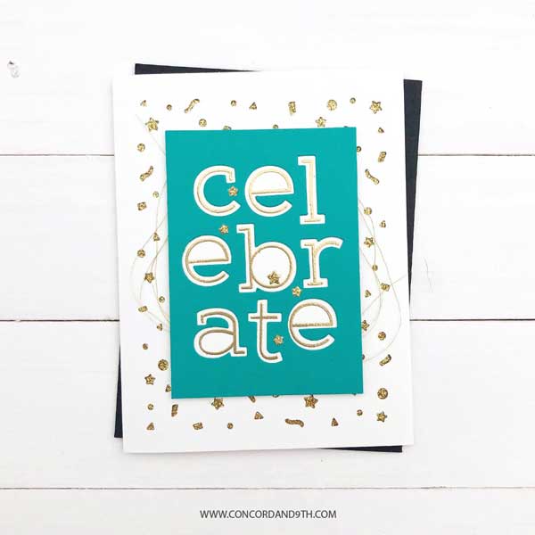 Concord &amp; 9th Simple Serif Alphabet Stamp Set