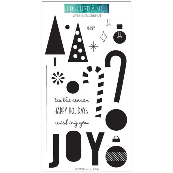 Concord &amp; 9th Merry Shapes Stamp Set