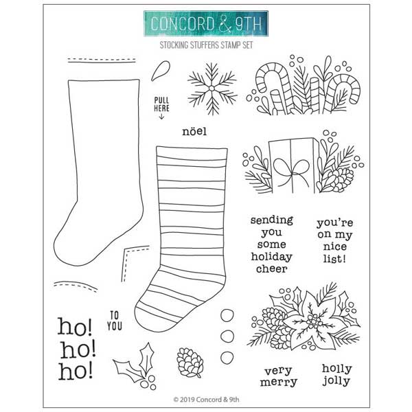 Concord &amp; 9th Stocking Stuffers Stamp Set