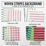 Concord & 9th Woven Stripes Background Stamp