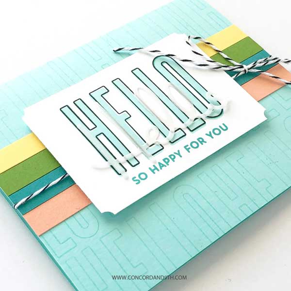 Concord &amp; 9th All The Hellos Stamp Set