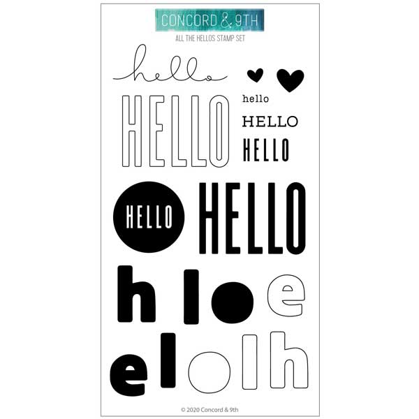 Concord &amp; 9th All The Hellos Stamp Set