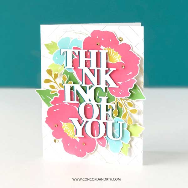 Concord &amp; 9th Painted Peony Stamp Set