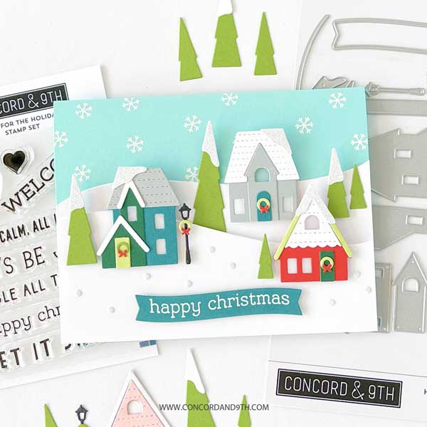 Concord &amp; 9th Home For The Holidays Stacks Stamp Set