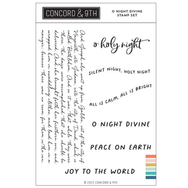 Concord &amp; 9th O Night Divine Stamp