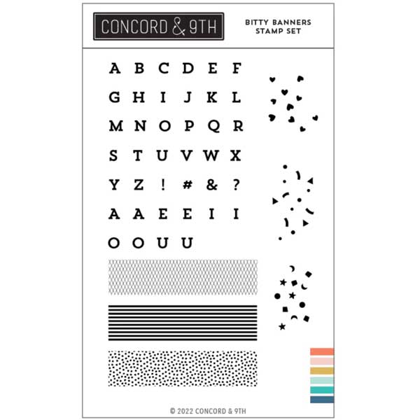 Concord &amp; 9th Bitty Banners Stamp Set