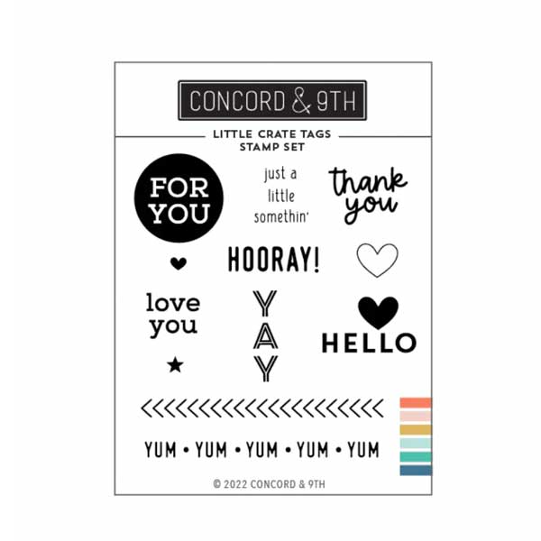 Concord &amp; 9th Little Crate Tags Stamp