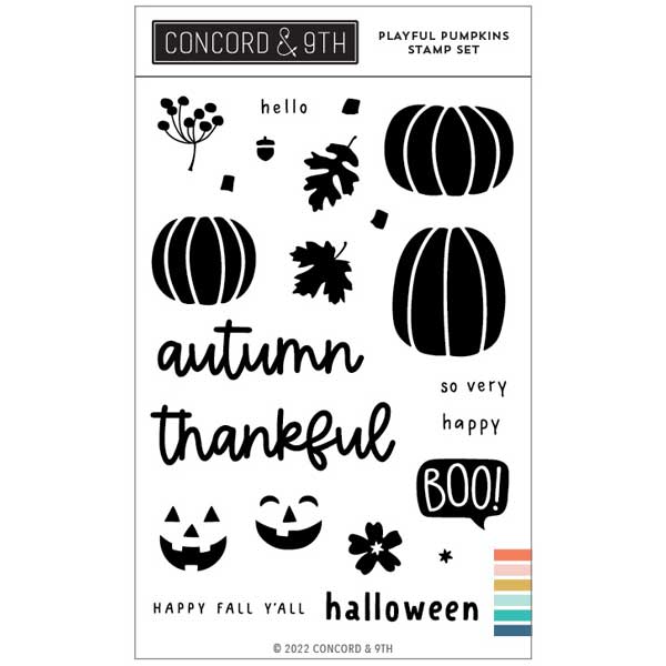 Concord &amp; 9th Playful Pumpkins Stamp Set