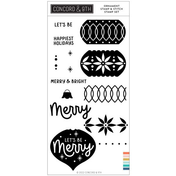 Concord &amp; 9th Ornament Stamp &amp; Stitch Stamp Set