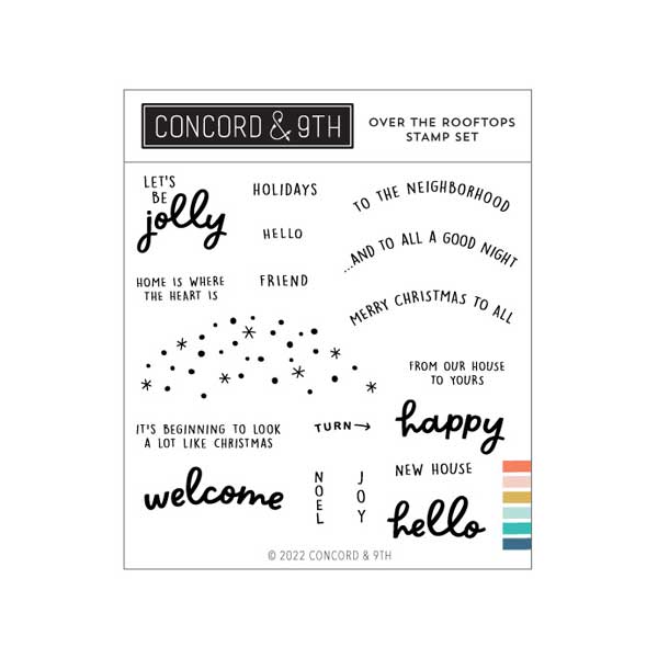 Concord &amp; 9th Over The Rooftops Stamp Set