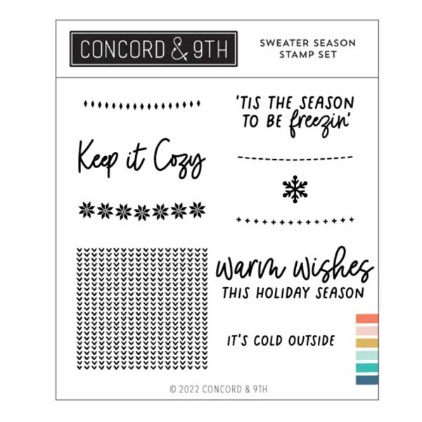 Concord &amp; 9th Sweater Season Stamp Set