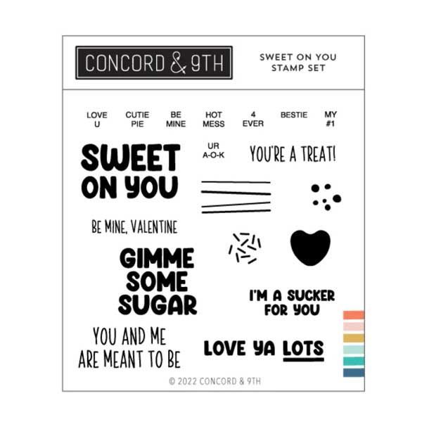 Concord &amp; 9th Sweet On You Stamp Set