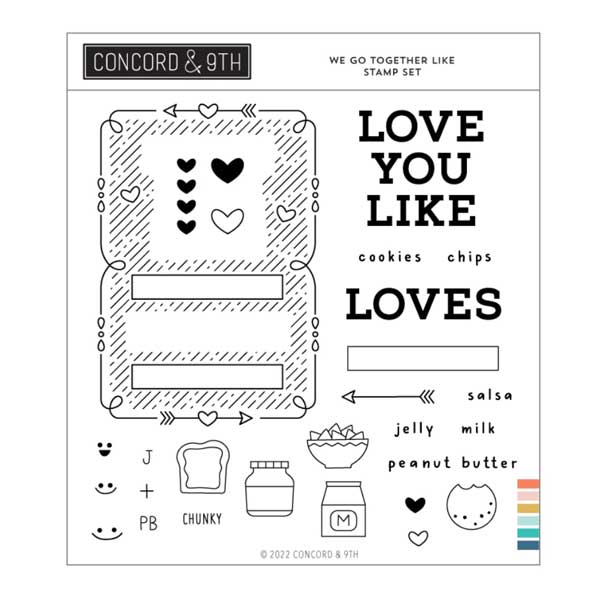 Concord &amp; 9th We Go Together Stamp Set