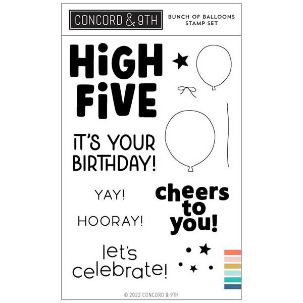 Concord &amp; 9th Bunch of Balloons Stamp Set