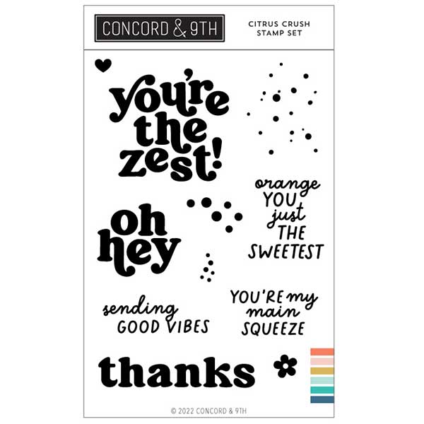 Concord &amp; 9th Citrus Crush Stamp Set