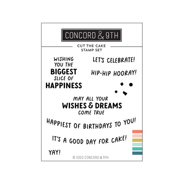 Concord &amp; 9th Cut The Cake Stamp Set