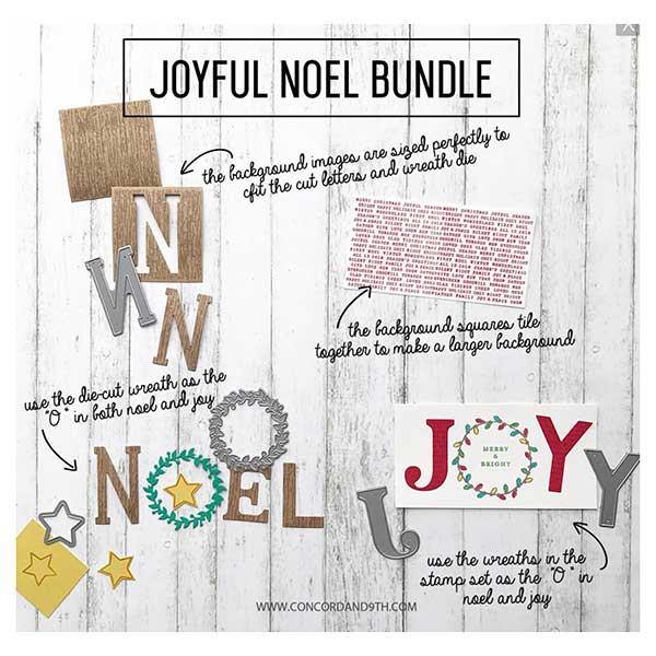 Concord &amp; 9th Joyful Noel Stamp Set