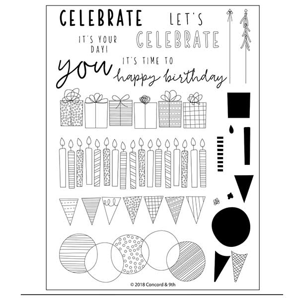 Concord &amp; 9th Birthday Stacks Stamp Set