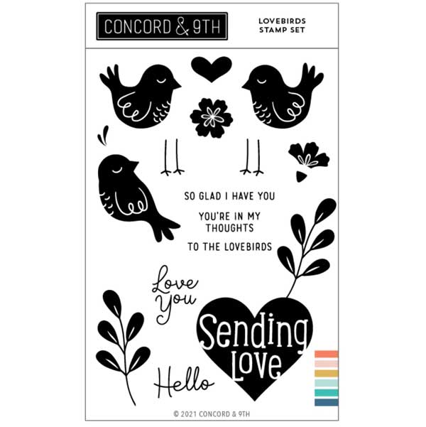 Concord &amp; 9th Lovebirds Stamp