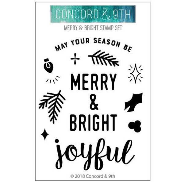 Concord &amp; 9th Merry &amp; Bright Stamp Set