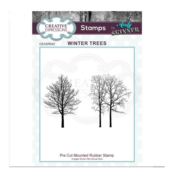 Creative Expressions Winter Trees Stamp