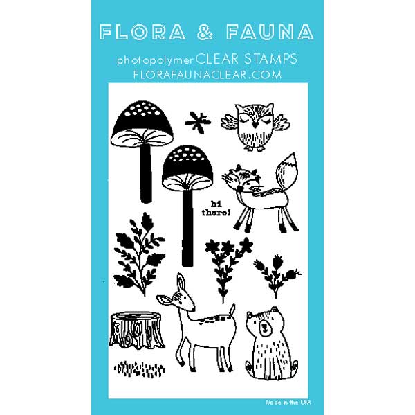 Flora &amp; Fauna Mushroom Forest Stamp Set