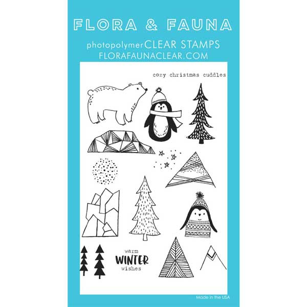 Flora &amp; Fauna Cozy Cuddles Penguin Stamp Set - &lt;span style=&quot;color:red;&quot;&gt;discolored&lt;/span&gt;