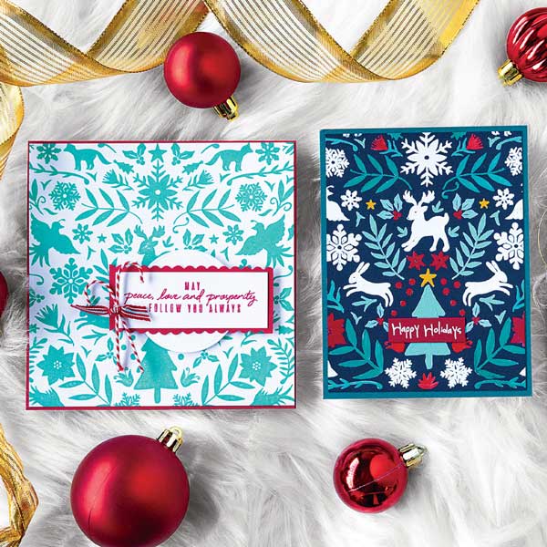 Hero Arts Nordic Holiday Bold Prints Stamp