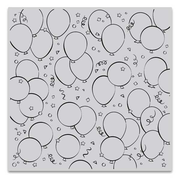 Hero Arts Birthday Balloons Bold Prints Stamp