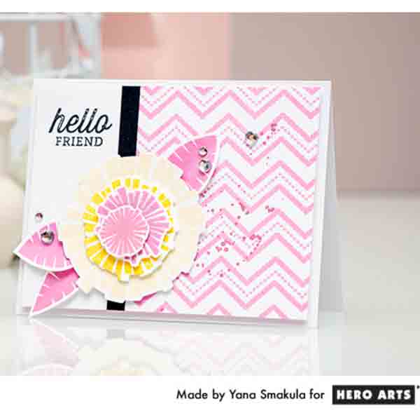 Hero Arts Color Layering Graphic Flowers Stamp Set