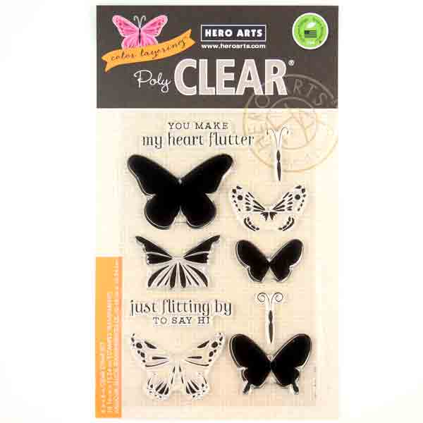 Hero Arts Color Layering Butterflies Stamp Set