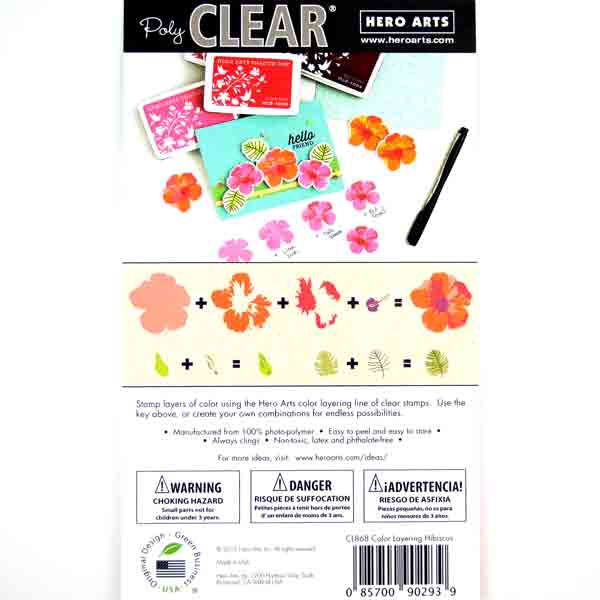 Hero Arts Color Layering Hibiscus Stamp Set