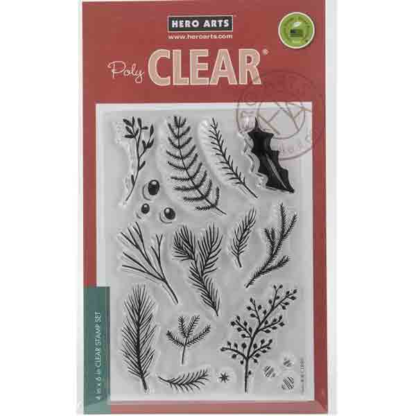 Hero Arts Holiday Pine Branches Stamp Set