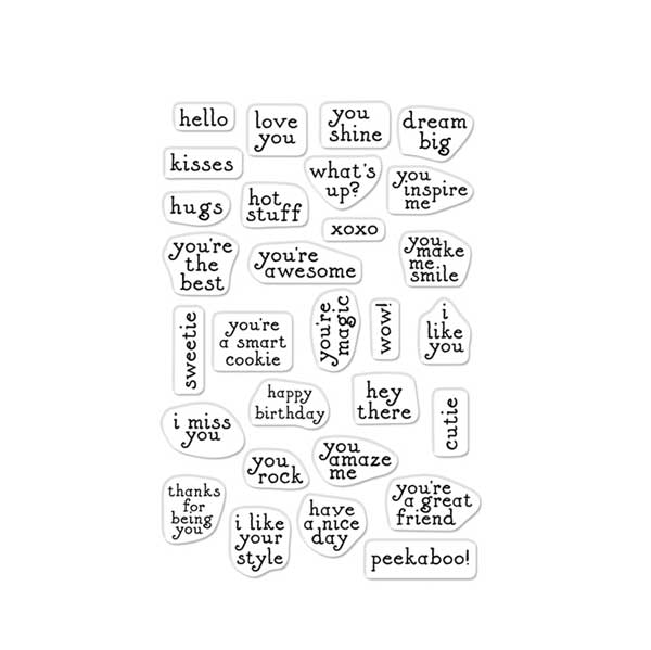 Hero Arts Mini Messages Stamp Set