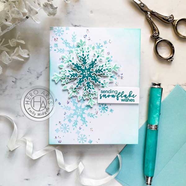 Hero Arts Color Layering Snowflake Stamp