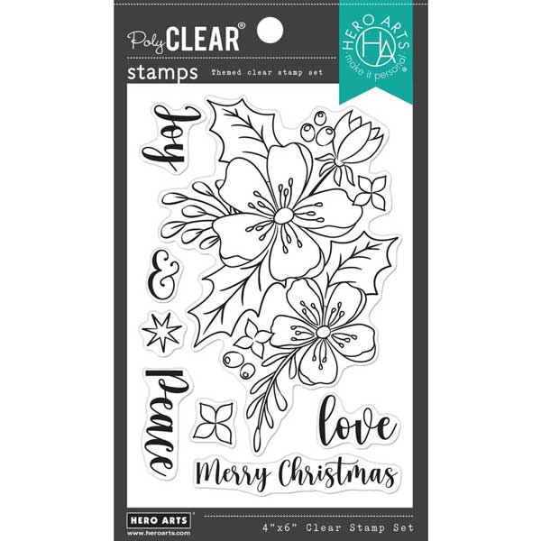 Hero Arts Christmas Rose Stamp