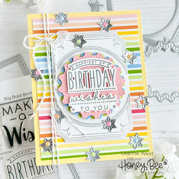 Honey Bee Stamps Big Bold Birthday Honey Cuts