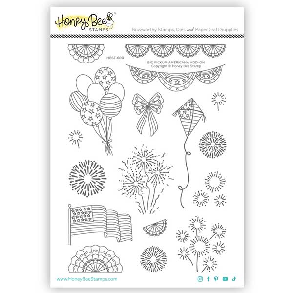 Honey Bee Stamps Big Pickup: Americana Add-on Stamp