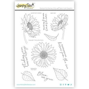 Honey Bee Stamps Bloom With Grace Stamp