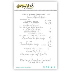 Honey Bee Stamps Blessings Of Fall Stamp